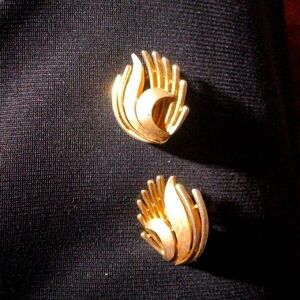 Trifari clip on earrings